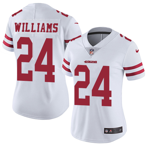 San Francisco 49ers Limited White Women K Waun Williams Road NFL Jersey #24 Vapor Untouchable->youth nfl jersey->Youth Jersey